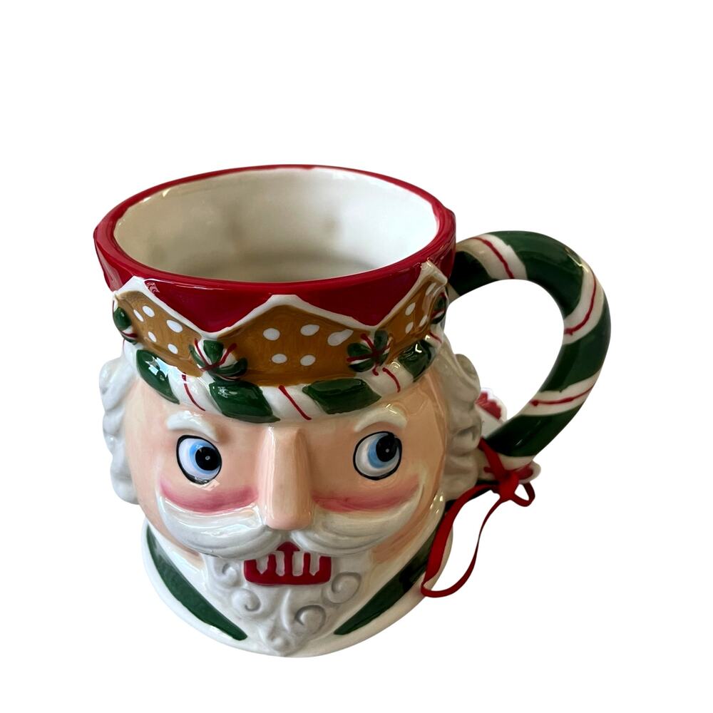 Blue Sky NUTCRACKER Christmas 16 oz MUG Heather Goldminc Clayworks New NWT - Picture 9 of 15
